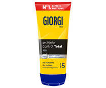 Gel fijador de cabello (fijación 5) hasta 48 horas GIORGI Control total 170 ml.