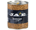 Lentejas cocidas JAE lata de 500 g.