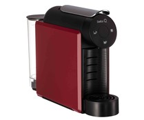 Cafetera de cápsulas automática DELTA Q Mini Qool roja, multibebidas, depósito cápsulas.