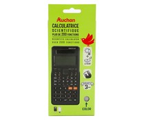 Calculadora científica con tapa y mas de 200 funciones, color negro o blanco, PRODUCTO ALCAMPO.