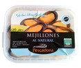 Mejillón cocido al natural PESCADONA bandeja 150 gr. 