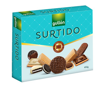Surtido de galletas de chocolate GULLÓN 402 g,