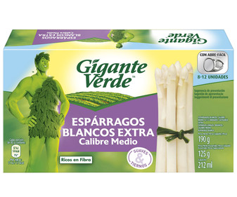 Espárragos blancos lata de 125 gramos Espárragos blancos lata de 125 gramos