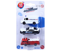Pack de 3 minicoches actuales a escala 1:60 ONE TWO FUN ALCAMPO.