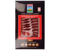 Jamón de bellota ibérico (50% raza ibérica) ALCAMPO PRODUCCIÓN CONTROLADA 80 g.