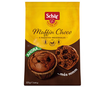 Magdalenas de chocolate sin gluten SCHÄR Muffins, 260 g.
