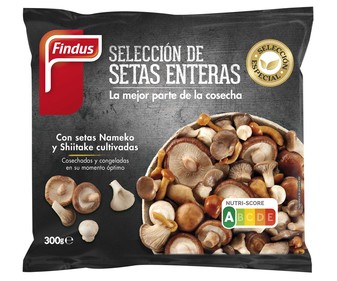 Selección ultracongelada de setas enteras FINDUS 300 g. Selección ultracongelada de setas enteras FINDUS 300 g.