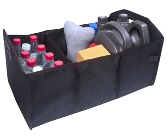 Organizador maletero de 3 secciones con velcro, ALCAMPO. Organizador maletero de 3 secciones con velcro, ALCAMPO.