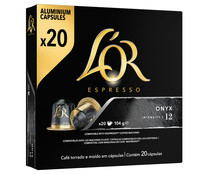 Café  Onyx I 12 en cápsulas compatibles con Nespresso L'OR ESPRESSO 20 uds.