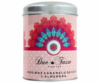 Infusión de rooibos, caramelo, coco y almendras 100 gramos Infusión de rooibos, caramelo, coco y almendras 100 gramos