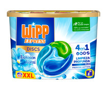 Detergente en cápsulas para lavadora explosión floral  WIPP EXPRESS DISC 50 uds.