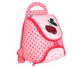 Mochila preescolar diseño de cerezas, color rosa, PRODUCTO ALCAMPO, 24x25x13cm.