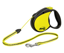 Correa para perro de cordón neón FLEXI 5 metros Talla-S