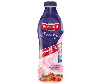 Yogur líquido cremoso para beber con sabor a fresa PASCUAL 750 ml. Yogur líquido cremoso para beber con sabor a fresa PASCUAL 750 ml.
