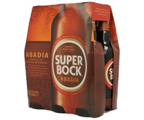 Cerveza portuguesa tipo abadía SUPER BOCK pack de 6 botellas de 33 centilitros - Alcampo