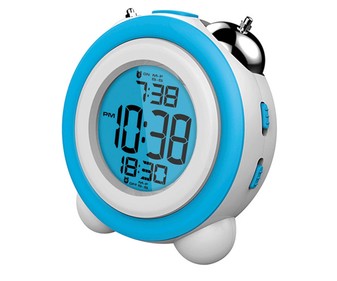 Reloj despertador DAEWOO DCD-220BL, 2 alarmas, azul. Reloj despertador DAEWOO DCD-220BL, 2 alarmas, azul.