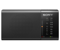 Radio portátil SONY ICF-P37 negra, sintonizador de radio AM/FM. 