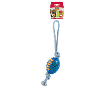 Balón de rugby con cuerda para perros RIGA