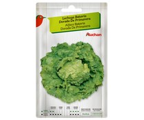 Sobre de semillas para sembrar lechugas de la variedad Batavia dorada de primavera PRODUCTO ALCAMPO.