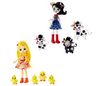 Surtido Familiar con muñeca de 15cm., sus mascotas y accesorios ENCHANTIMALS.