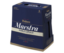 Cerveza MAHOU Maestra pack de 6 botellas de 25 cl.