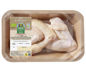 Alitas sin punta de pollo ecológico ALCAMPO PRODUCCIÓN CONTROLADA ECOLÓGICO Bandeja Alitas sin punta de pollo ecológico ALCAMPO PRODUCCIÓN CONTROLADA ECOLÓGICO Bandeja