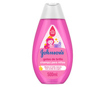 Champú infantil para cabellos más brillantes, suaves y sedosos JOHNSON´S Gotas de brillo 500 ml.