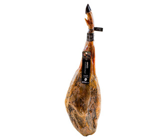 Jamón de bellota ibérico, pata negra, (100% raza ibérica) COVAP Esenciaúnica pieza de 6 a 7 kilos (peso aproximado). Jamón de bellota ibérico, pata negra, (100% raza ibérica) COVAP Esenciaúnica pieza de 6 a 7 kilos (peso aproximado).