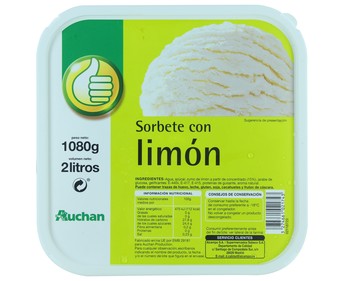 Helado de sorbete de limón 2 l Helado de sorbete de limón 2 l