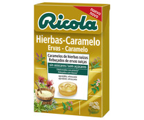 Caramelos de hierbas suizas, sin azúcar y edulcorados con stevia RICOLA 50 g. Caramelos de hierbas suizas, sin azúcar y edulcorados con stevia RICOLA 50 g.