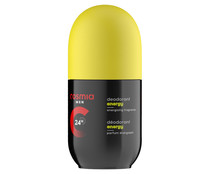 Desodorante roll-on para hombre con fragancia energizante y protección de hasta 24 horas COSMIA 50 ml.
