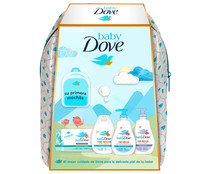 Mochila con productos para la higiene de nuestro bebé DOVE.