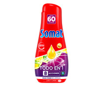 Detergente para lavavajillas en gel, Todo en 1 SOMAT 60 lav. 1080 ml.