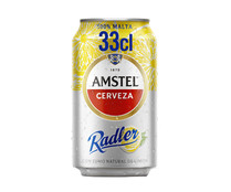 Cerveza con zumo natural de limón AMSTEL RADLER lata de 33 cl. - Alcampo