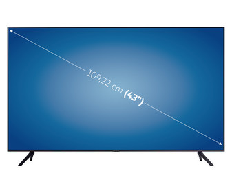 Televisión 109,22 cm (43") LED SAMSUNG UE43AU7105KXXC 4K, HDR10+, SMART TV, WIFI, BLUETOOTH, TDT T2, USB reproductor y grabador, 3HDMI, 2000HZ.