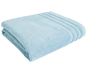 Toalla de baño 100% algodón color azul, densidad de 500g/m², ACTUEL. Toalla de baño 100% algodón color azul, densidad de 500g/m², ACTUEL.