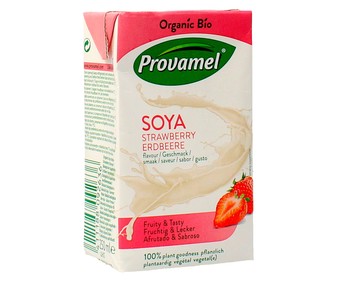 Bebida de soja sabor fresa 250 mililitros Bebida de soja sabor fresa 250 mililitros