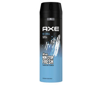 Desodorante en spray para hombre con protección anti transpirtante hasta 48 horas AXE Ice chill xl 200 ml.