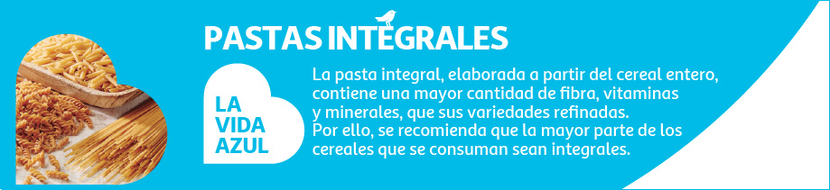Pastas integrales La vida azul consejos de alimentación sobre pasta integral