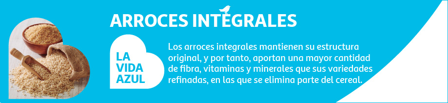 Arroces integrales La vida azul, consejos de alimentación arroces integrales