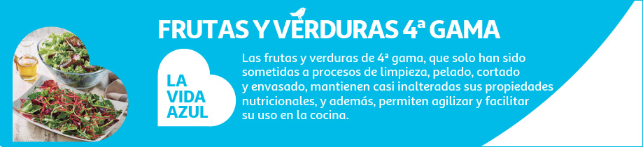 Frutas y verduras de 4a gama La vida azul consejos sobre alimentación de frutas y verduras